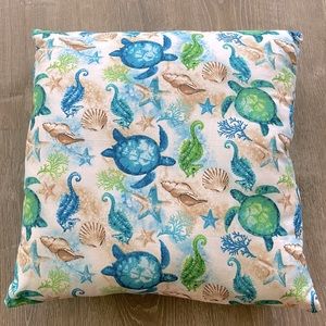 Hawaiian Print Throw Pillow